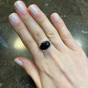 Small Oval Cabochon Ring Size 6